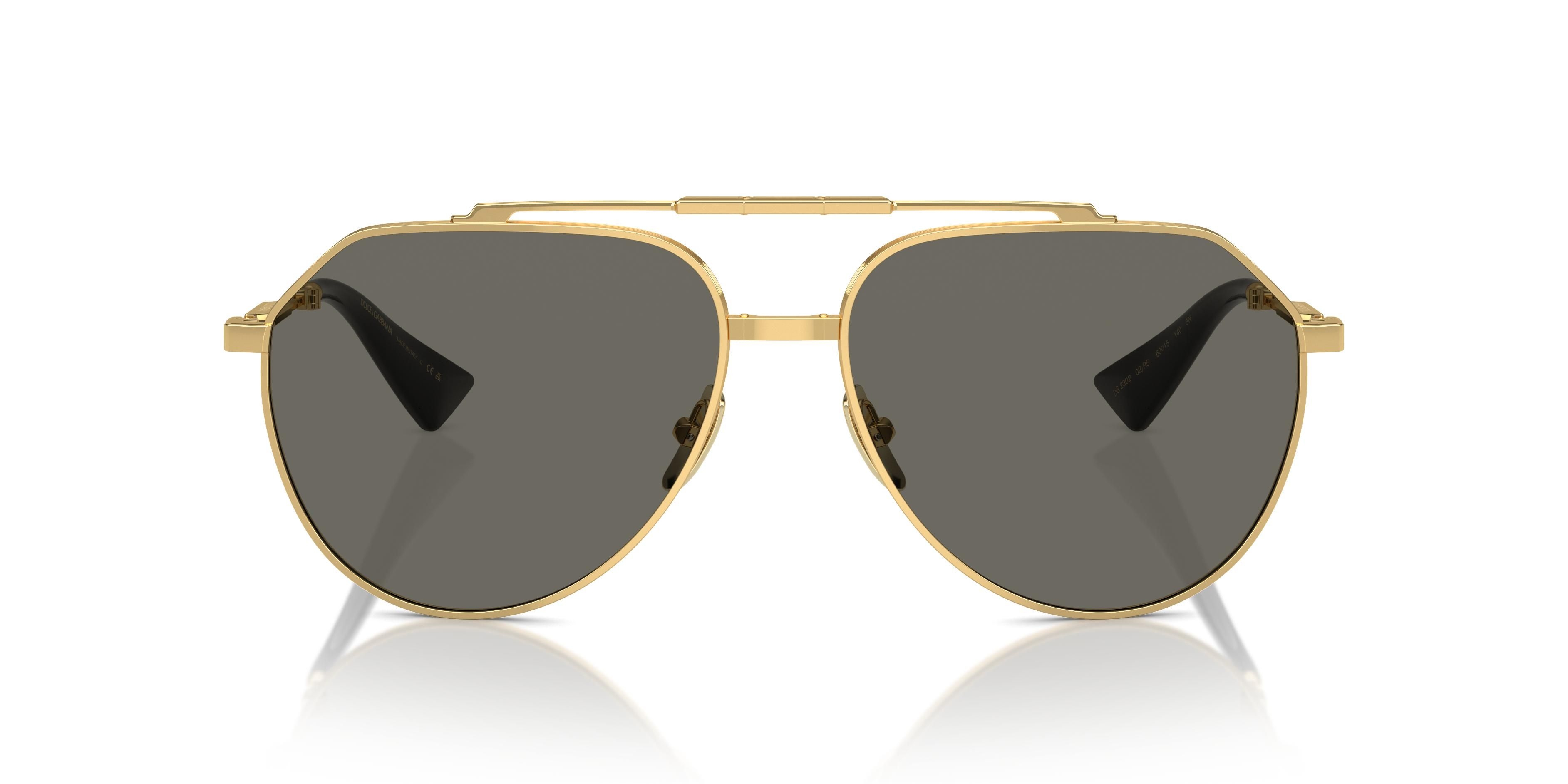 Dolce & Gabbana DG2302 (02/R5) 60 | Katlanabilir Unisex Altın Güneş Gözlüğü